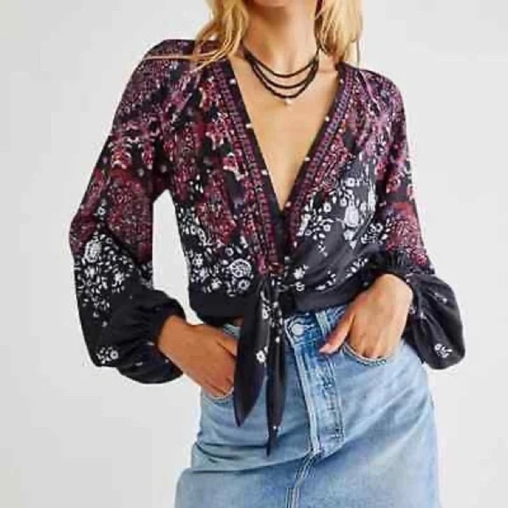 Free People Run Free Tunic Top Medium - Picture 6 of 8